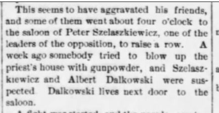 The Palmyra Spectator, Clipping from 10 July 1885, reporting on St. Hedwig Riot
