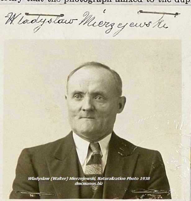 Wladyslaw Mierzejewski Naturalization Portrait (1938)