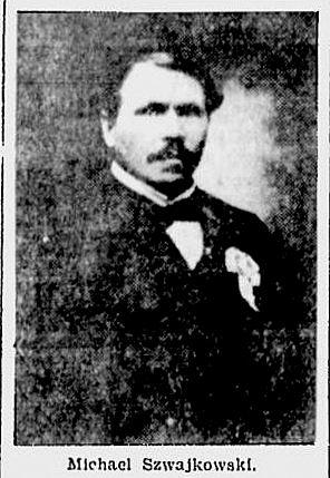 Michael Szwajkowski Portrait printed in News Bee 4 June 1919