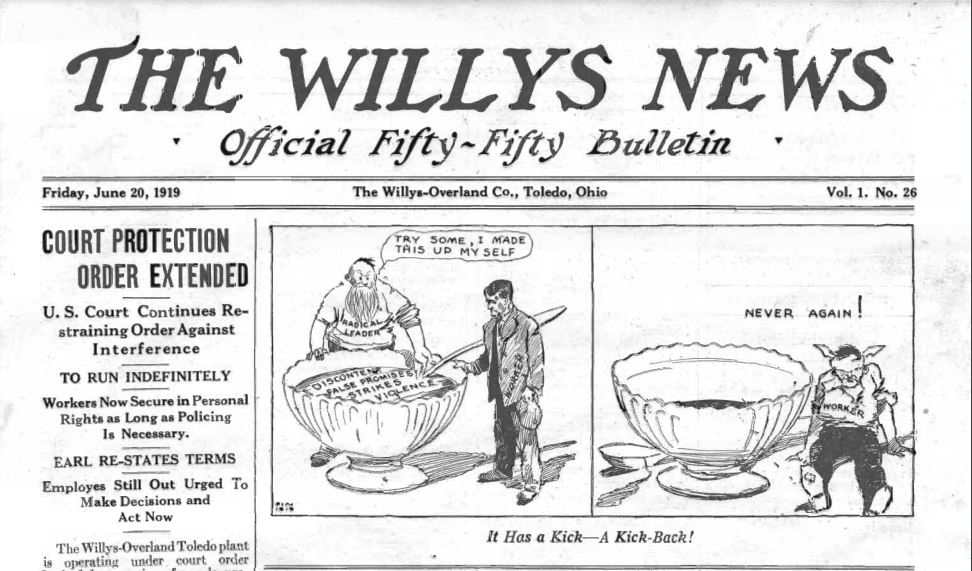 Willys Fifty-Fifty Bulletin, June 20, 1919