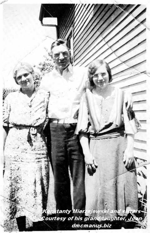 Konstanty Mierzejewski and his sisters, Eleanor and Adela