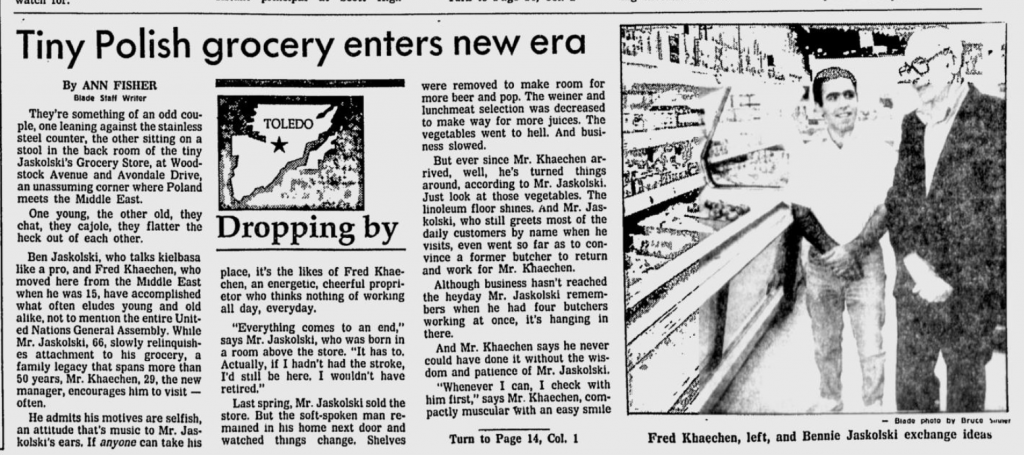 Toledo Blade, 13 March 1989