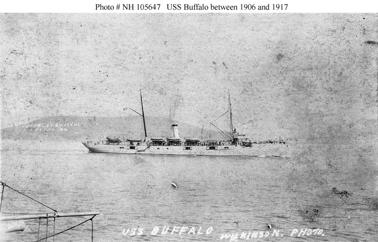 USS Buffalo, sometime between 1907 and 1917. Served as a transport.